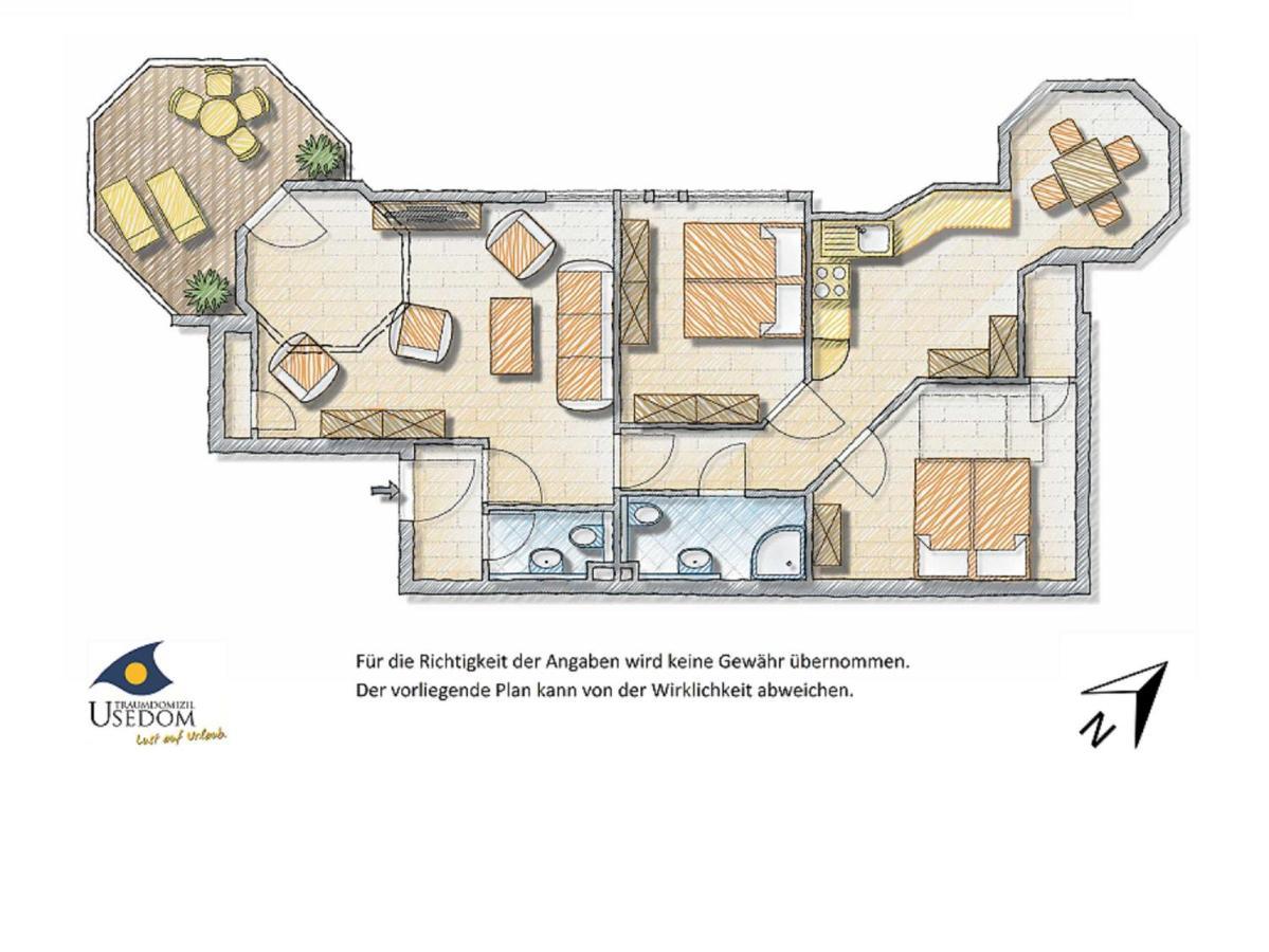 塞巴特黑灵斯多夫Duenen-Residenz B 19公寓 外观 照片